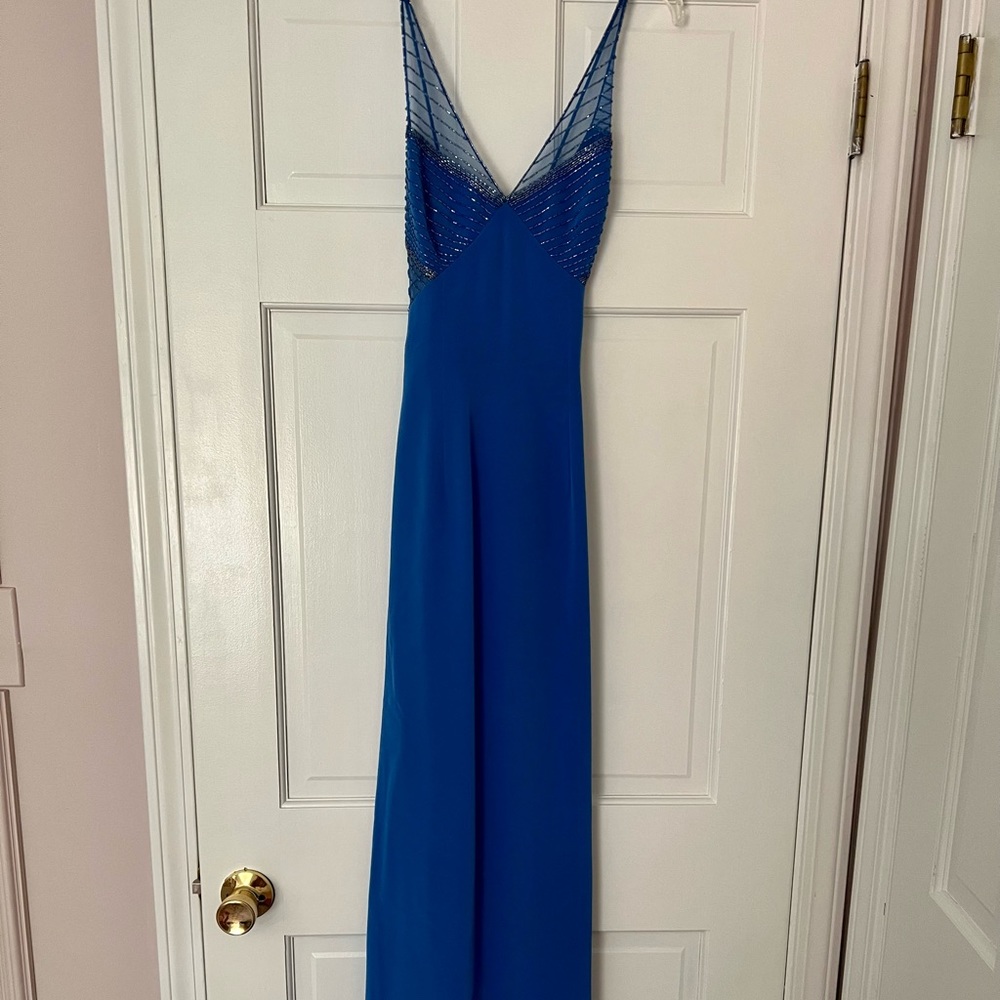 Cache Blue Evening Dress Size 2